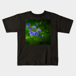 Blue Flowers Kids T-Shirt